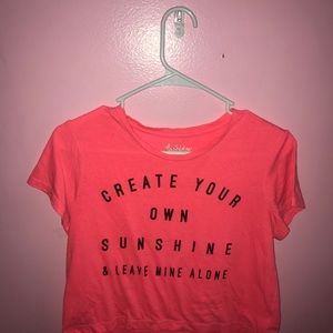 Hot pink crop top